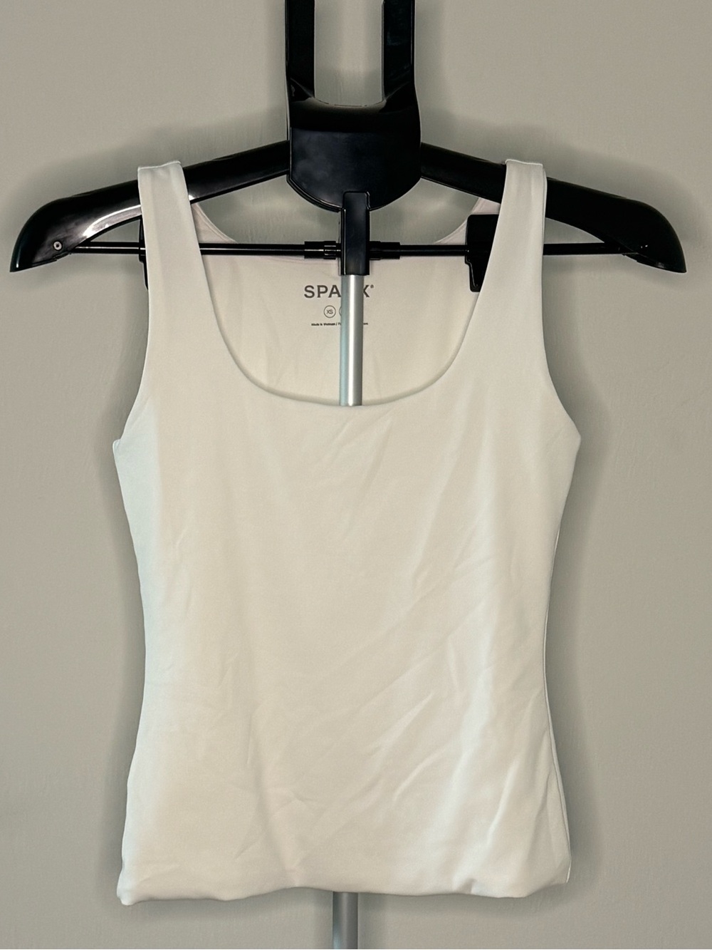Spanx White Shaping Tank Top | XS | Like New | Smoothing Sleeveless Layering Top